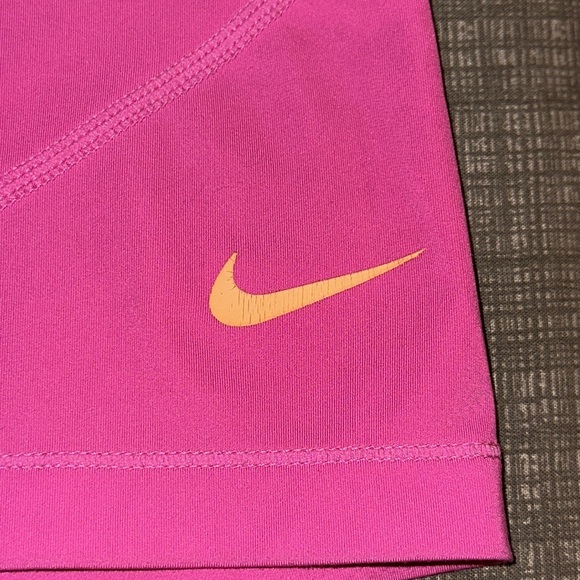 Pink Nike pro spandex shorts - Picture 2 of 3